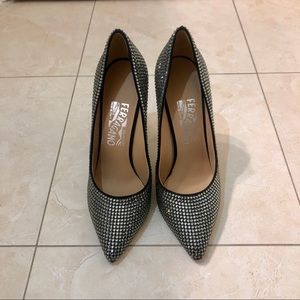 Authentic Salvatore Ferragamo Sequin Heels